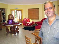 Frans Staats in Copper Country's foyer
