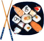 Sushi platter