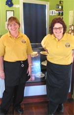 Margaret Walsh and Kaz Walsh at the Whistle Stop Cellar Door